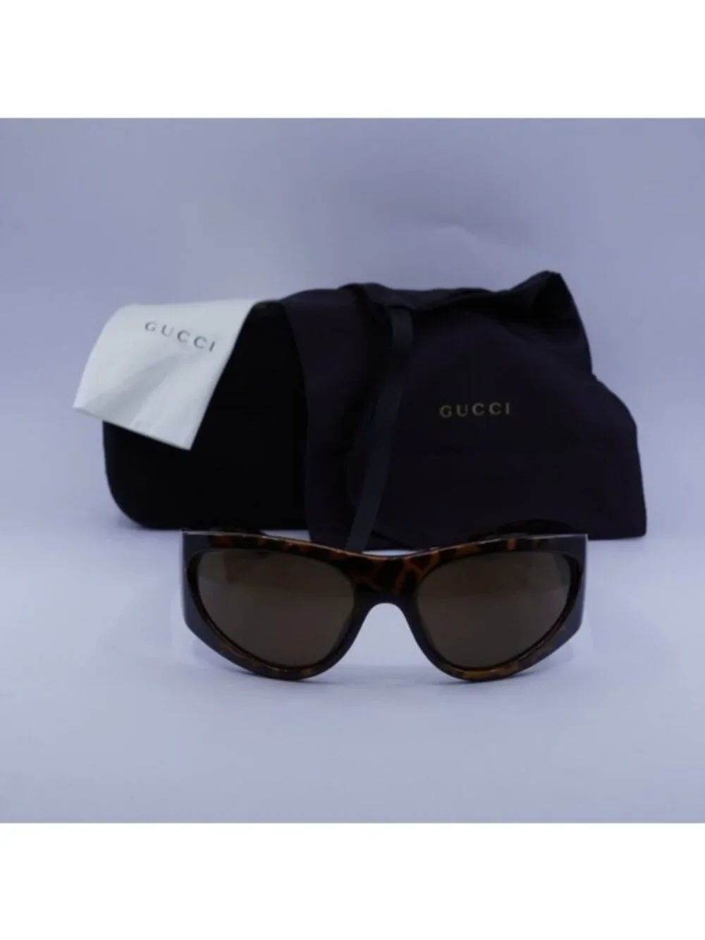 Gucci GG1575S 002 Square Sunglasses - Animal Havana/Brown